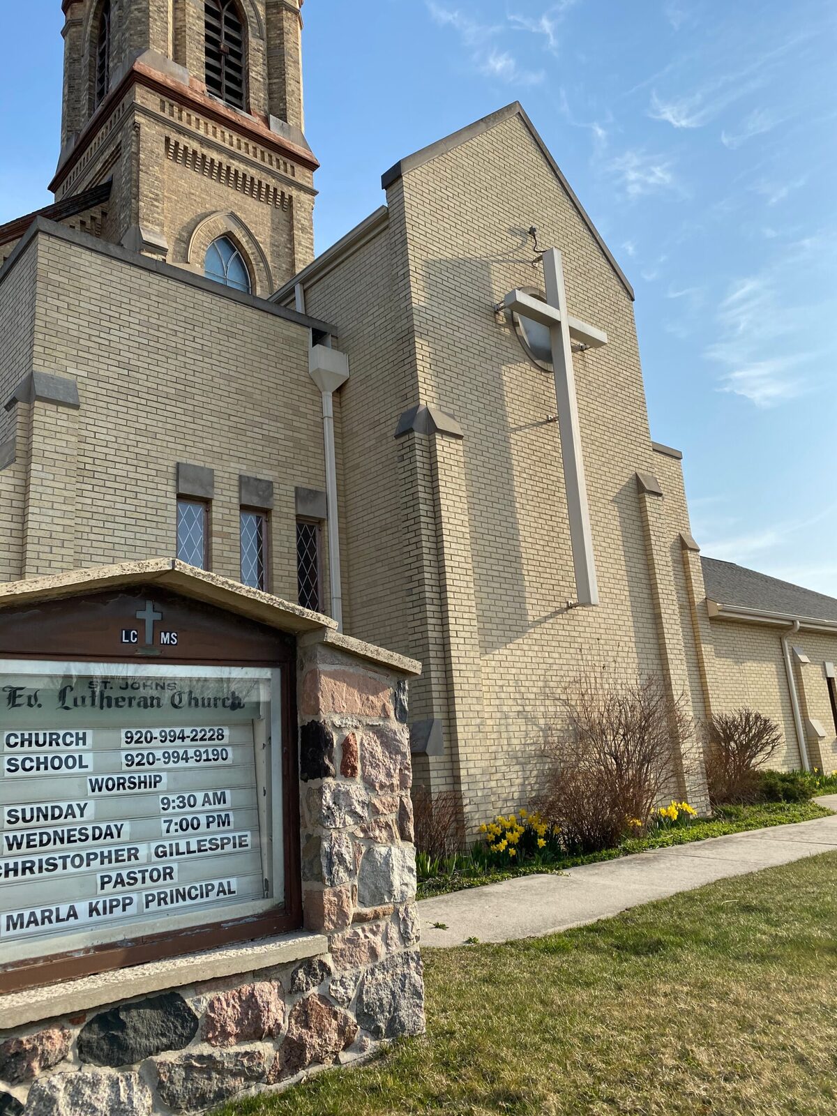 St. John Ev. Lutheran Church, Sherman Center — exterior